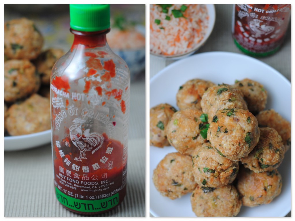 Sriracha Turkey Meatballs